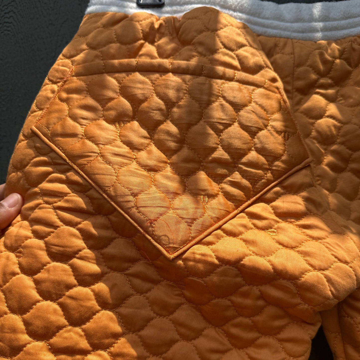 Tangerine Canyon Quilted Pants