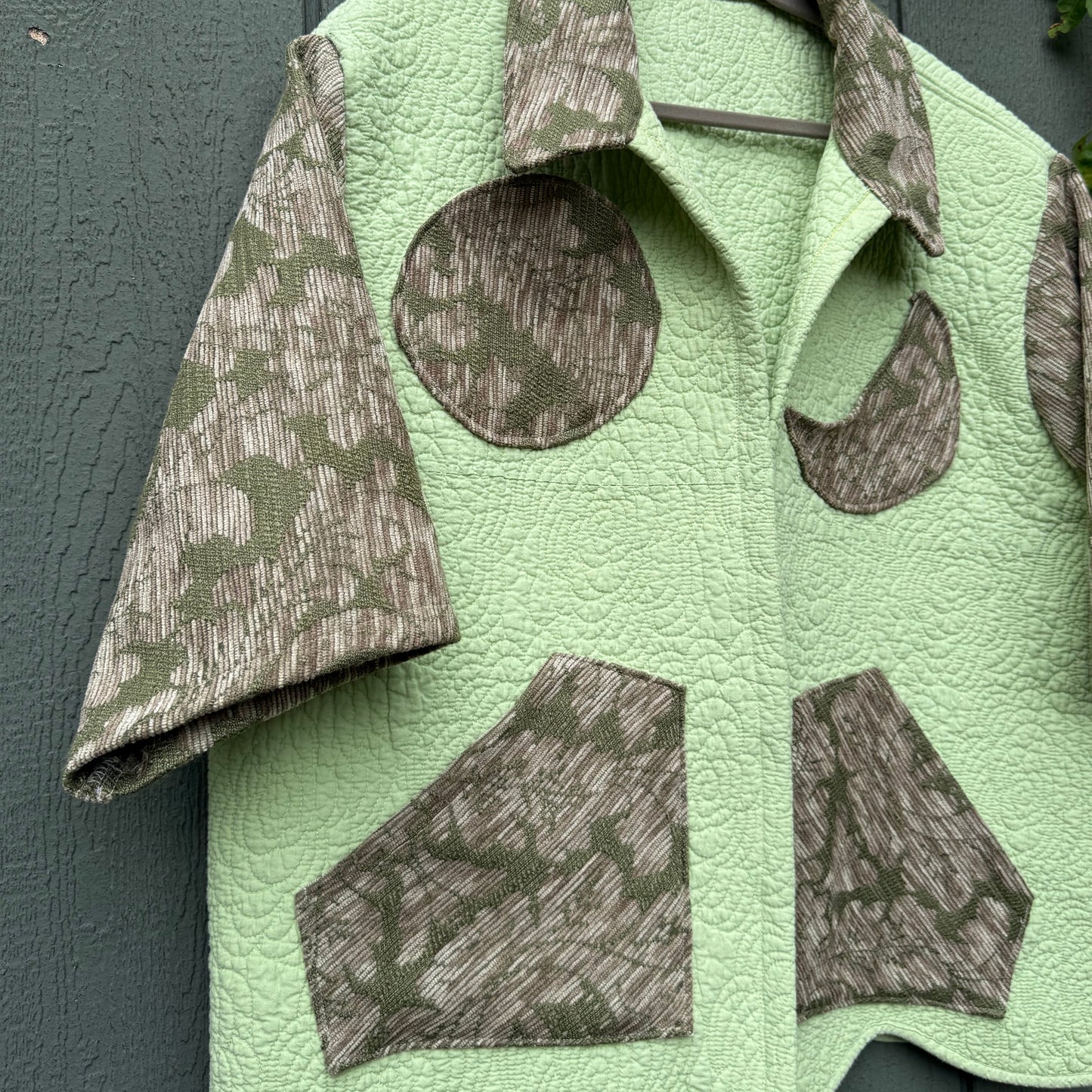 Greens Sun/Moon Collared Top