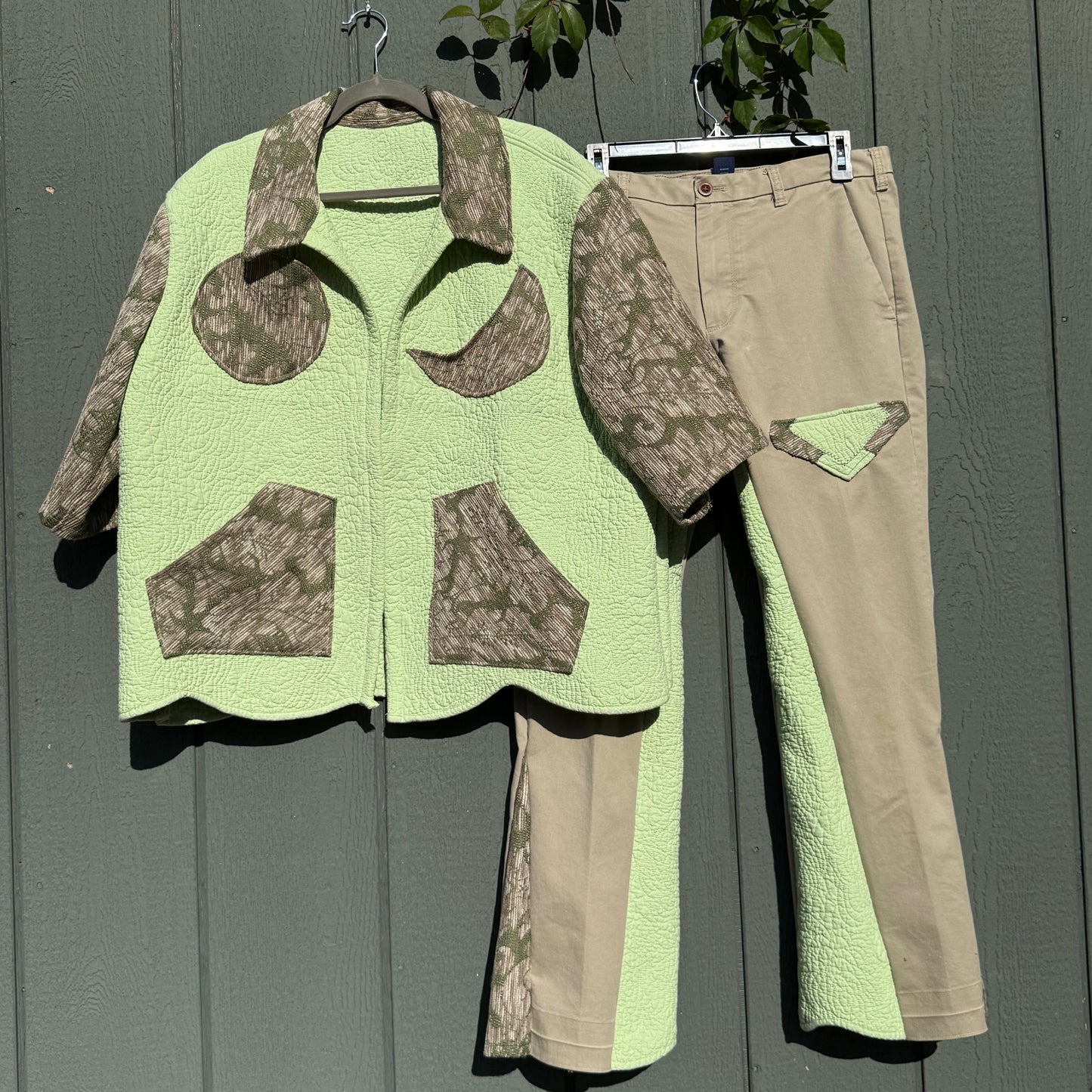 Greens Sun/Moon Collared Top
