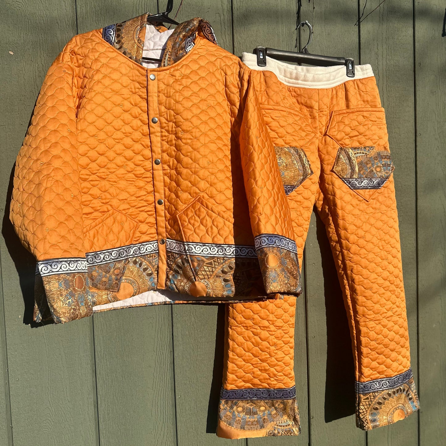 Tangerine Canyon Quilted Set