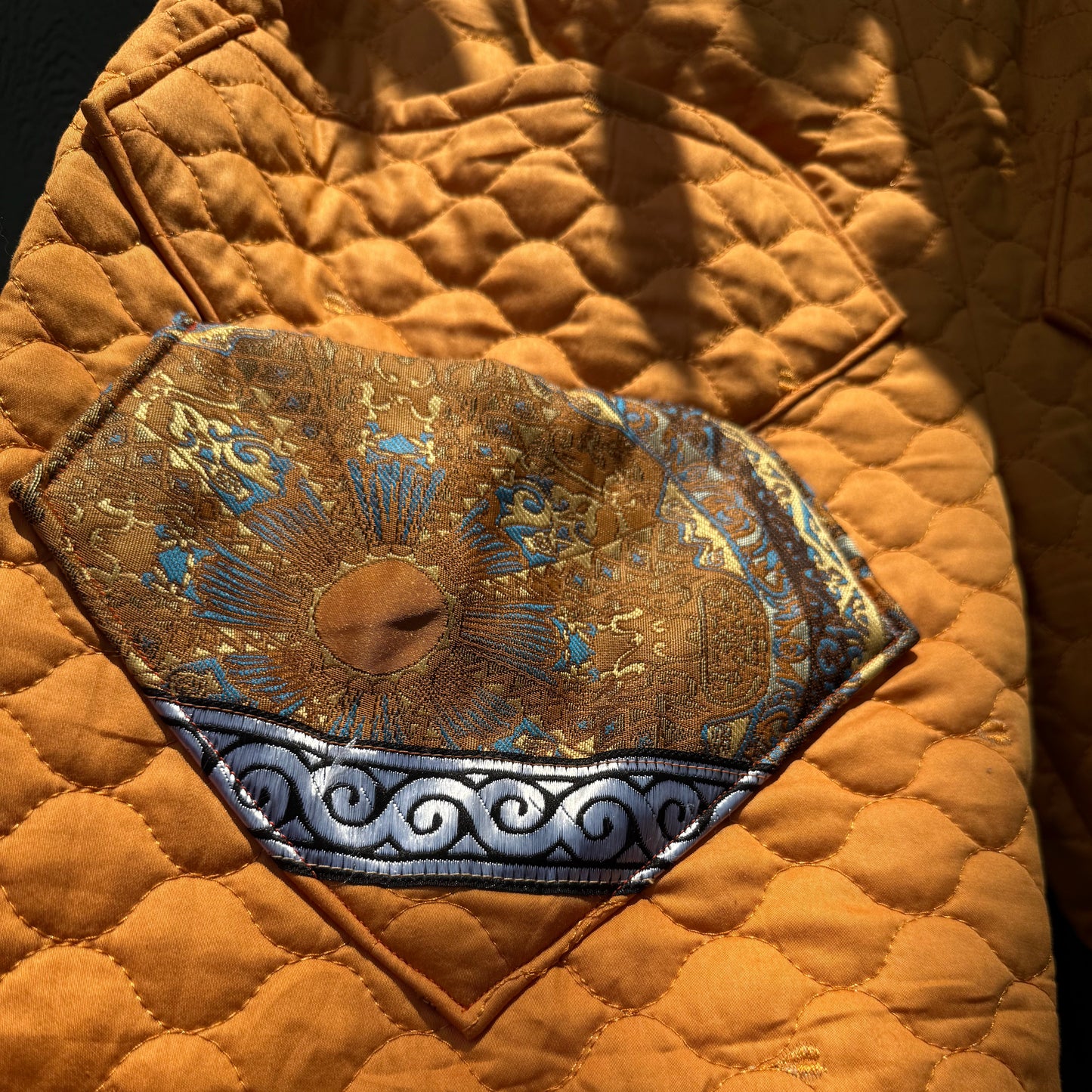 Tangerine Canyon Quilted Pants