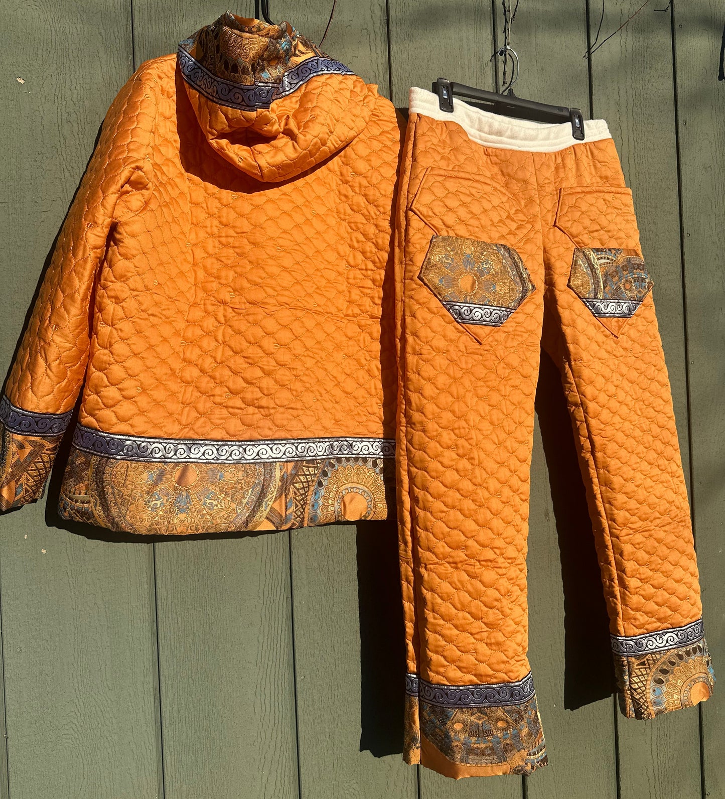 Tangerine Canyon Quilted Set