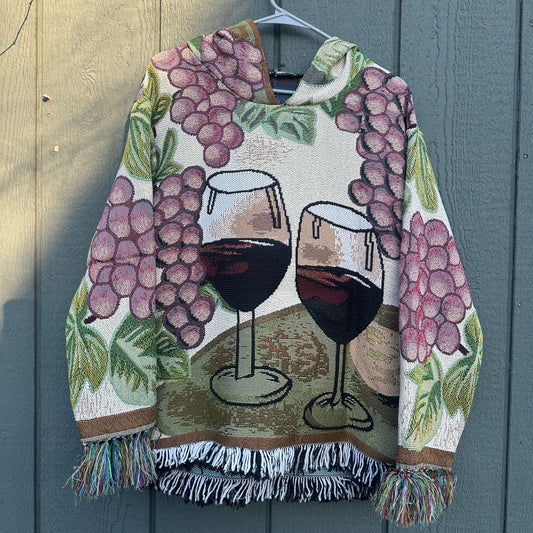 Wine Tapestry Hoodie