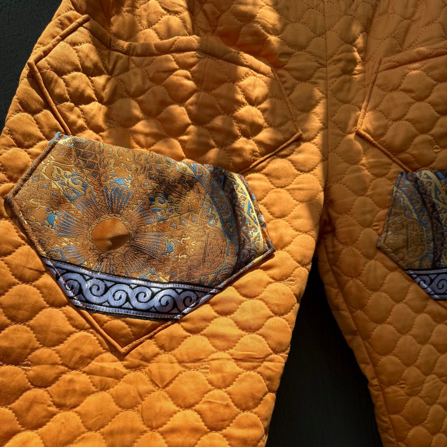 Tangerine Canyon Quilted Pants