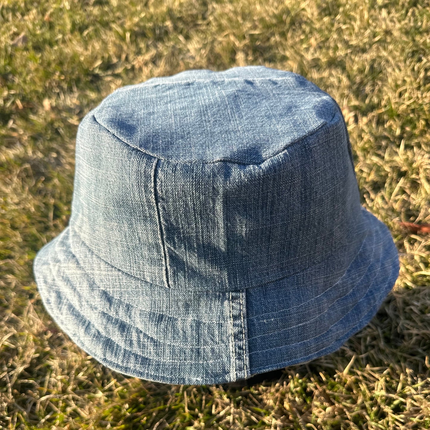 Reversible Scrap Denim Bucket Hat