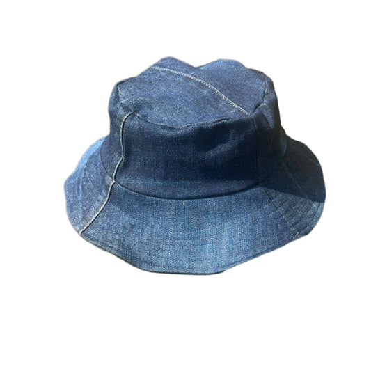 Reversible Denim Bucket Hat/Extended Brim