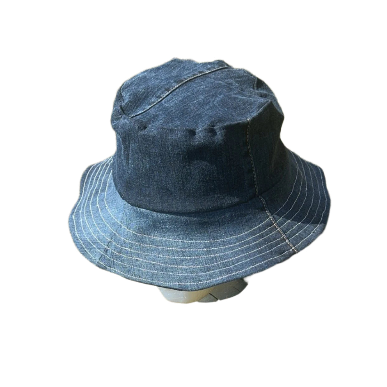 Reversible Denim Bucket Hat/Extended Brim